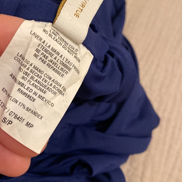 BECCA Navy Blue Swimwear. Size S - Picture 4 of 5